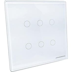Interruptor Inteligente 4X4 Wifi 6 Botões Touch Alexa Google