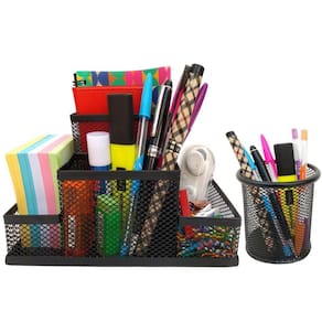 Kit Organizador Para Mesa Escritório E Porta Caneta