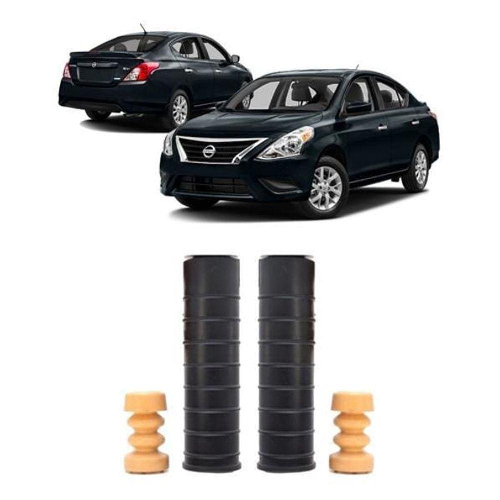 Kit 2 Batente Coifa Suspensão Traseiro Versa 2014 15 2016