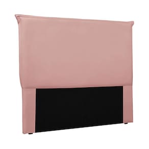 Cabeceira Casal 1,40m Trento Veludo Rosa Gran Belo