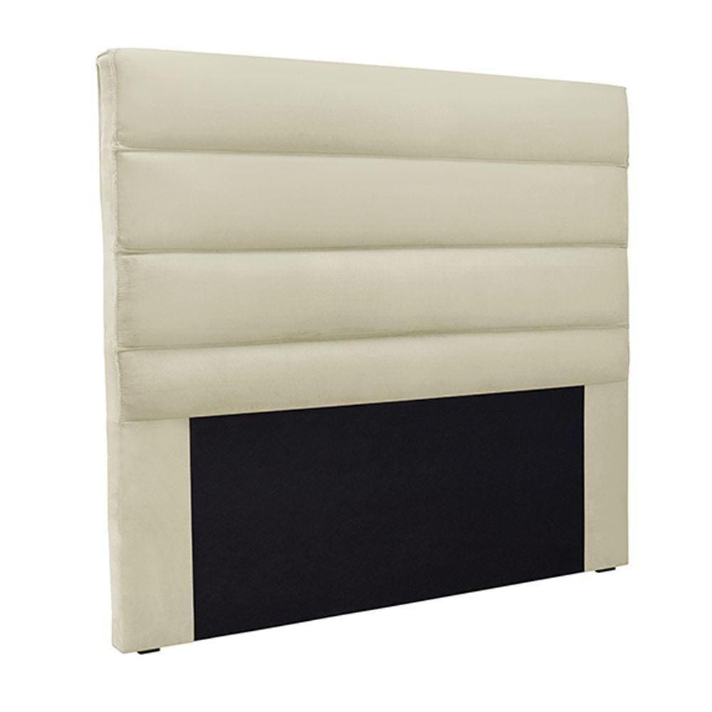 Cabeceira King Size 1,95m Guess Veludo Bege Gran Belo