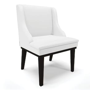 Cadeira De Jantar Liz Corino Base Fixa Madeira Preto Branco