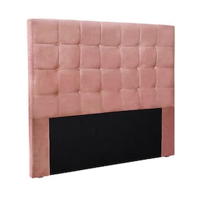 Cabeceira Queen Size 1,60m Tropea Veludo Rosa Gran Belo