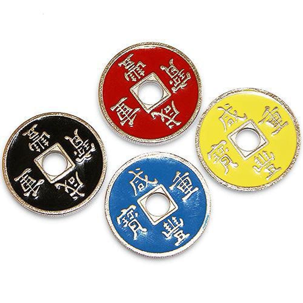 Chinese Coin Set - 4 Moedas Chinesas B+