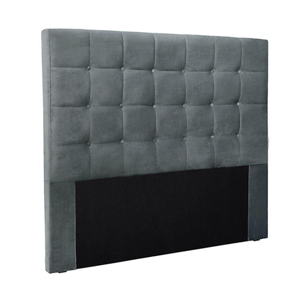 Cabeceira King Size 1,95m Tropea Veludo Cinza Gran Belo