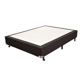 Base Box Casal Jacquard Liso 138x188x25cm Prorelax Preto