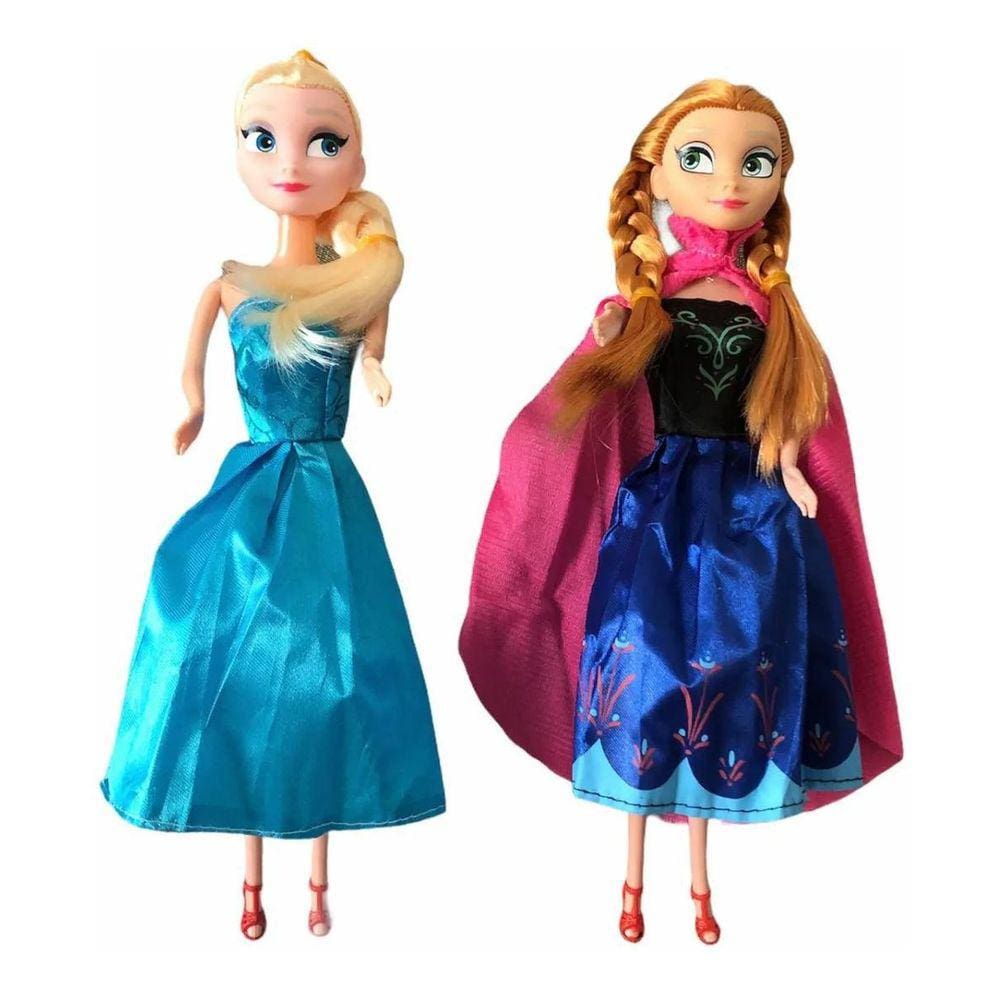 Kit Com 2 Boneca Do Filme Frozen Musical Ana E Elsa 30Cm