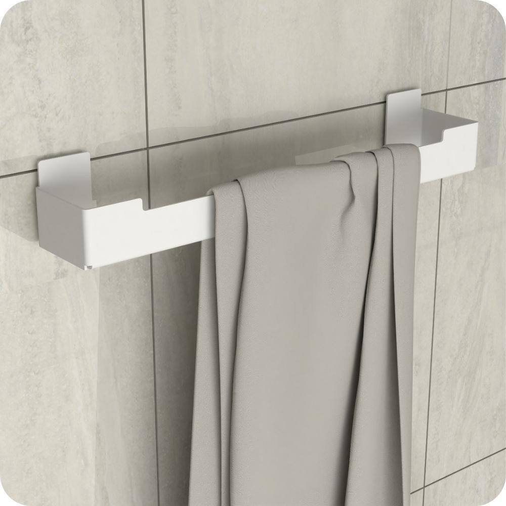 Porta Toalha De Rosto Adesivo Autocolante Branco ELG