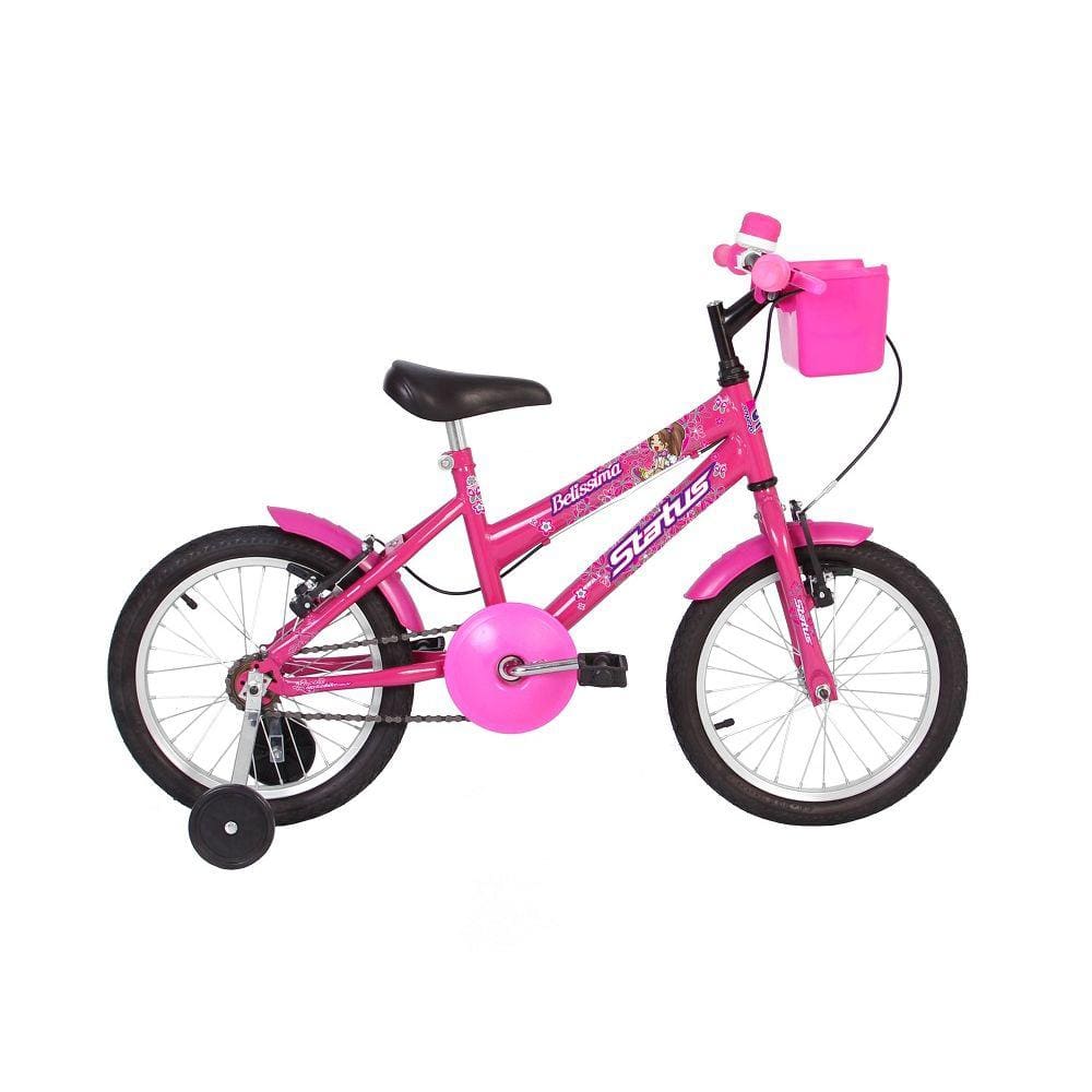 Bicicleta Infantil Aro 16 Status Belissima