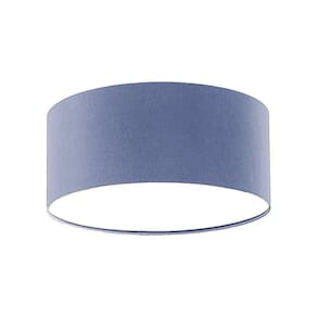 Luminária de Teto Plafon Redondo de Sobrepor Tom Luz Iluminação Azul-bebê