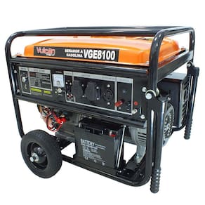 Gerador a Gasolina VGE8100 4 Tempos 15HP Partida Elétrica Bivolt Vulcan Trent Laranja