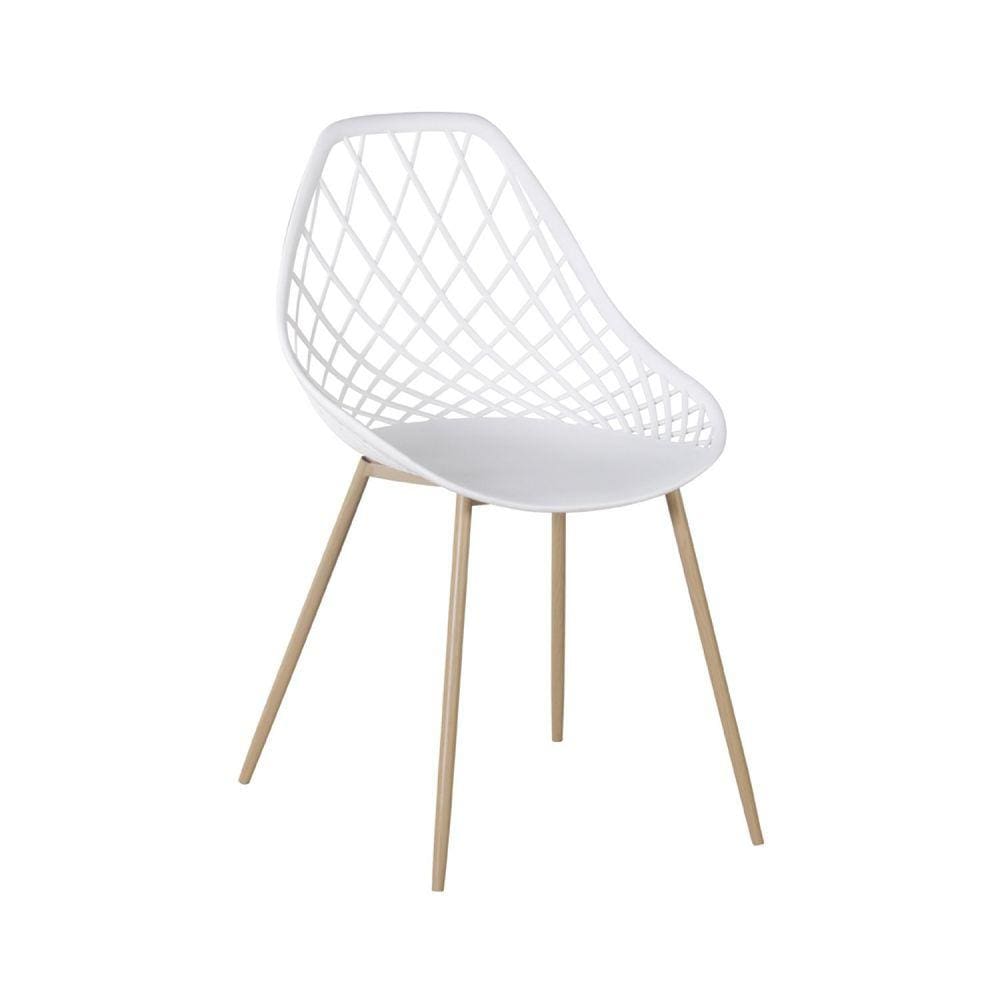 Cadeira Cloe Base Aço Rivatti Branco