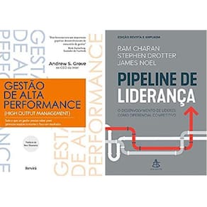 Kit 2 Livros Gestão De Alta Performance + Pipeline Liderança
