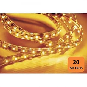 Fita LED 5W 60 LEDs Caixa Com 20 Metros 127V IP67 Taschibra - caixa com 20 m - Laranja