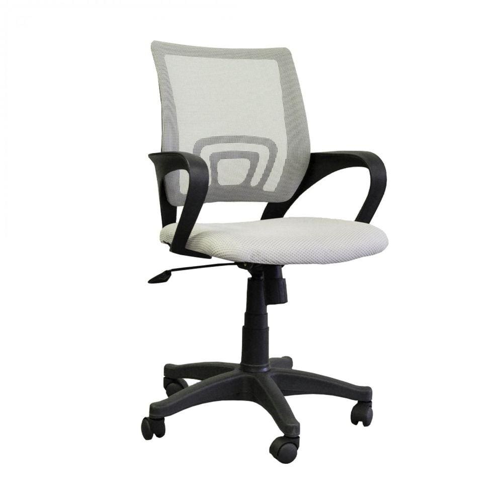 Cadeira de Escritório com Rodízios Office Santiago Rivatti Cinza