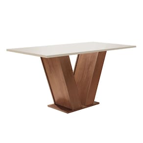 Mesa para Sala de Jantar 120cm Tampo em MDF Espanha Espresso Móveis Chocolate