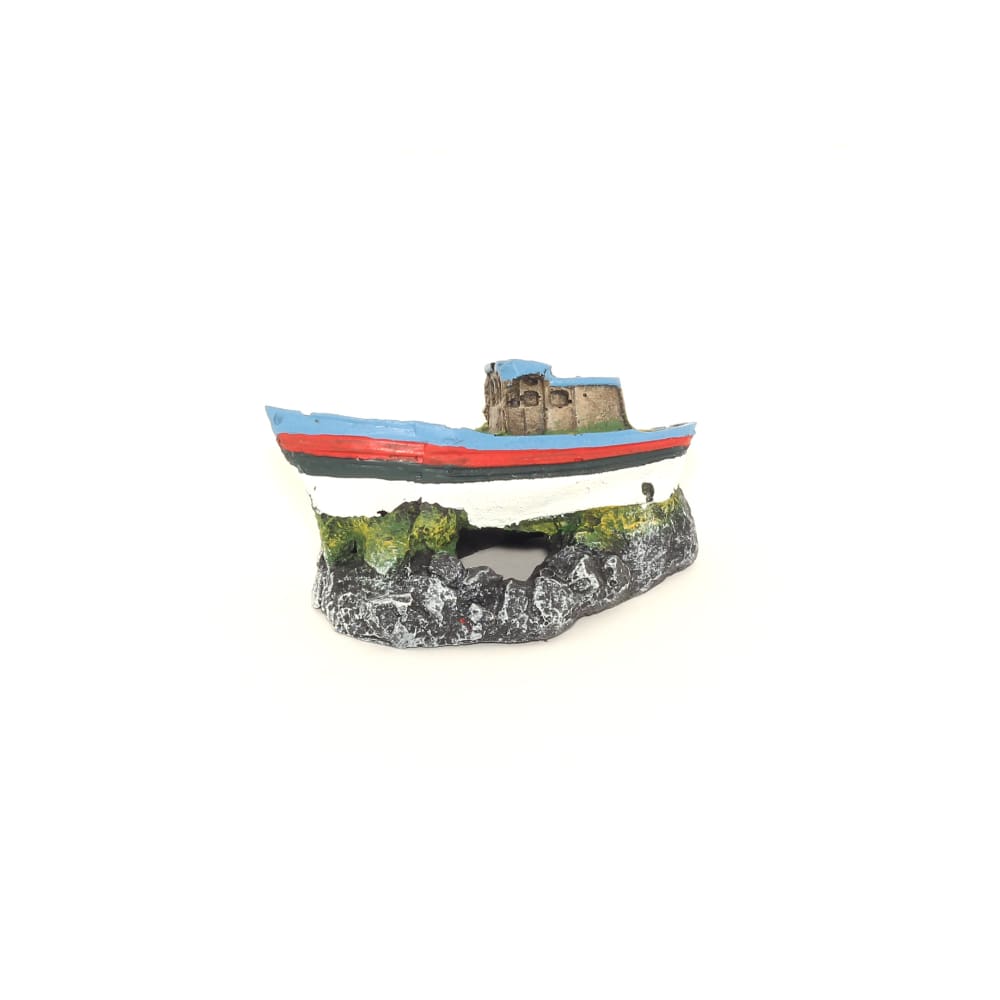 Enfeite De Aquário Fragata - Pesqueiro Pequeno