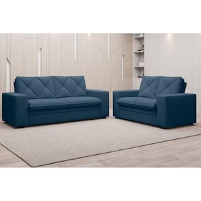 Conjunto sofa azul | Ponto