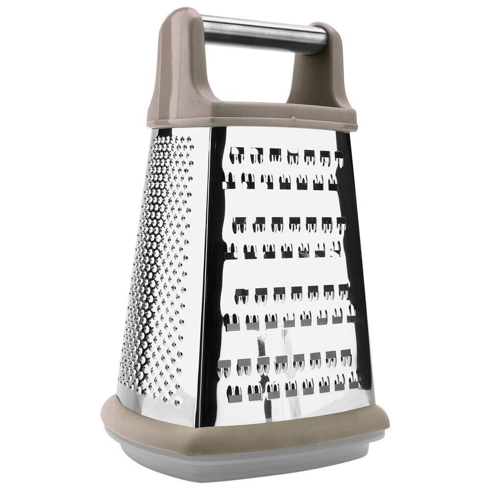 Ralador Aço Inox 4 Faces Com Pote Coletor Embutido Warm Grey Oxford