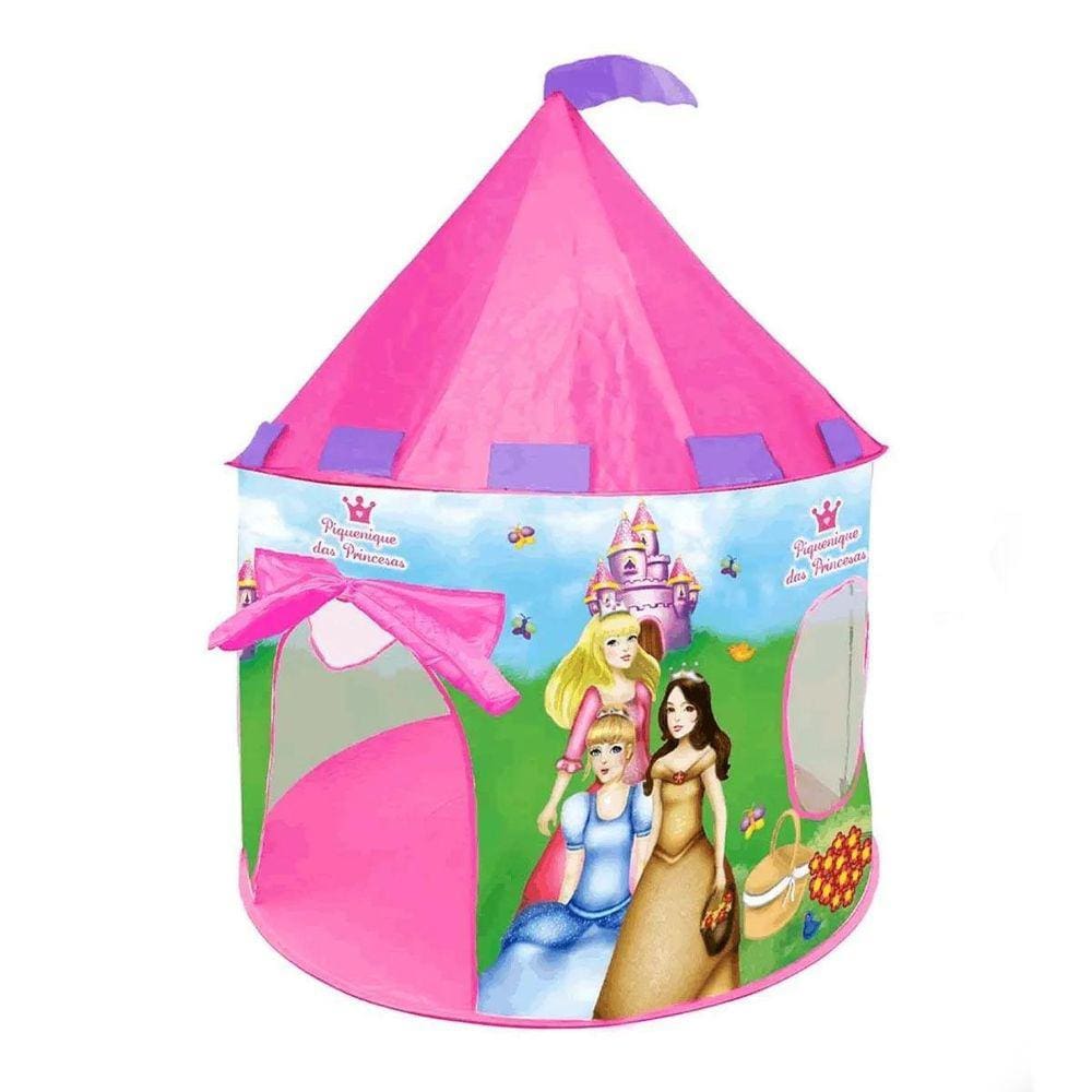 Barraca Infantil Dobrável Tenda Castelo Das Princesas Pink