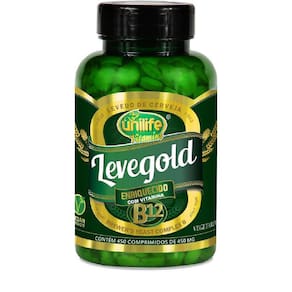 Levedo de Cerveja Unilife - Levegold 450mg 450 comprimidos