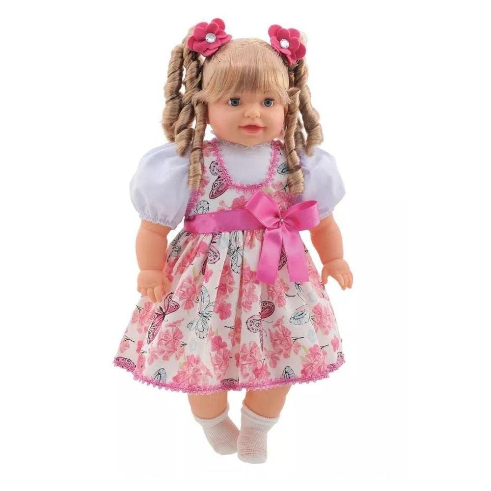 Boneca Thaily Com Cabelo Fala 50 Frases 772 - Anjo