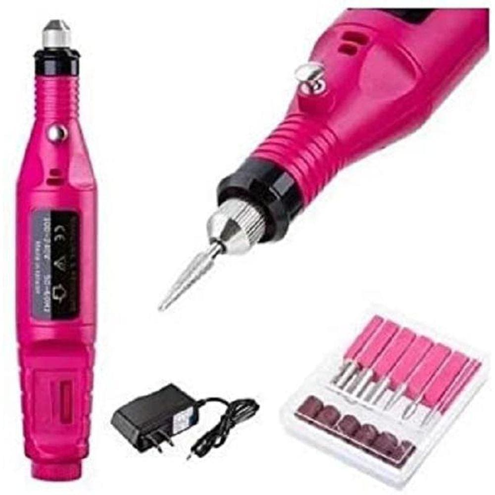 Motor Lixadeira Elétrica Completa Bivolt Alongamento Unhas