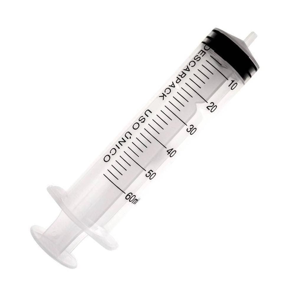 Seringa Hipodérmica Estéril Luer Slip 60Ml - 10 Unidades