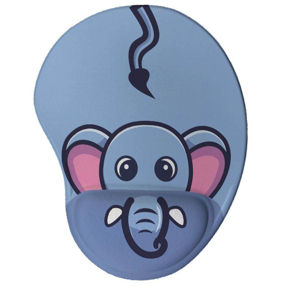 Mouse Pad Divertido Ergonômico Elefante Kawaii
