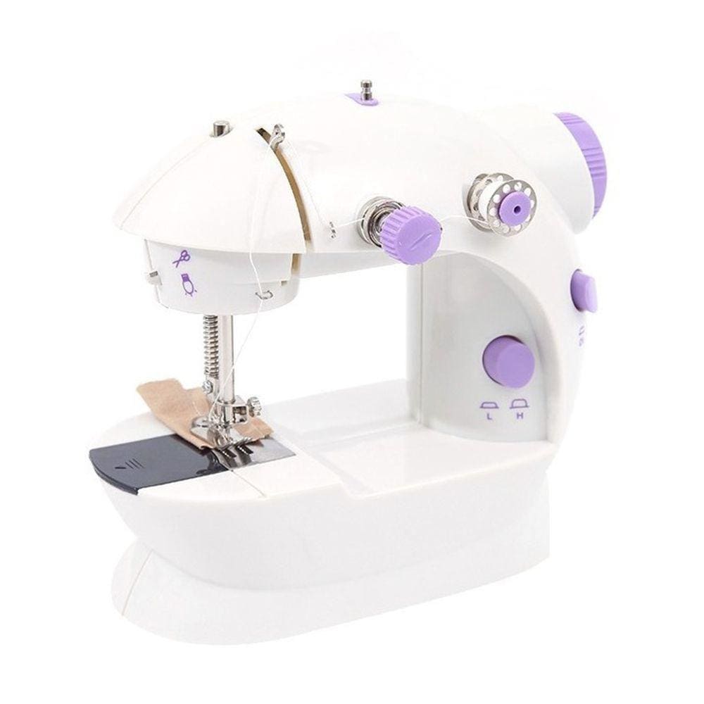 Maquina De Costura Mini Domestica Led Portátil Bivolt Luz