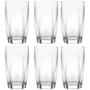Jogo de Copos de Vidro 410ml com 6 Peças Capri Long Drink Nadir Figueiredo Transparente