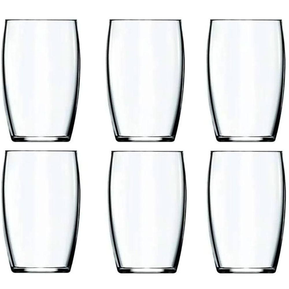 Conjunto 6 Copos de Vidro para Água Suco e Refrigerante Prosa Nadir Figueiredo 300ml Transparente