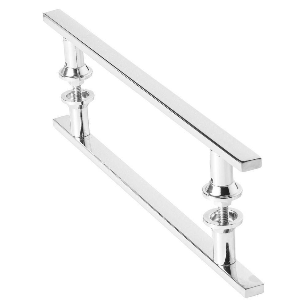 Puxador Inox Para Porta De Correr Vidro Madeira 20Cm M.S