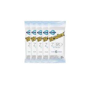 Kit 5 Pacotes Preservativo Blowtex Zero C/ 6 Unidades Cada