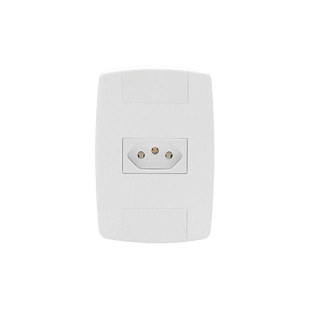 Conjunto Tomada Simples 20A 250V Ilumi Lev Branco