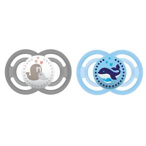 Chupeta Perfect Embalagem Dupla Azul 6M+ Tam.2 -Mam