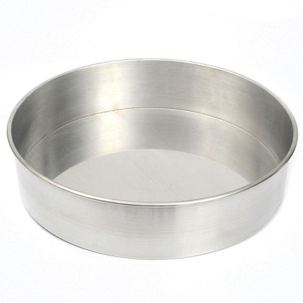 Jogo 2 Formas Assadeira Bolo Redonda 30X10 E 35X10 Alumínio