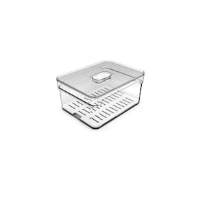 Organizador De Geladeira Clear Fresh Natural 2,2L Com Tampa