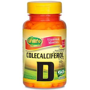 Vitamina d colecalciferol 60 capsulas 500mg - unilife