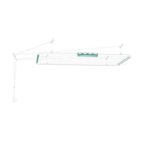 Varal De Teto Monaco Em Aço - Branco - 1,2M
