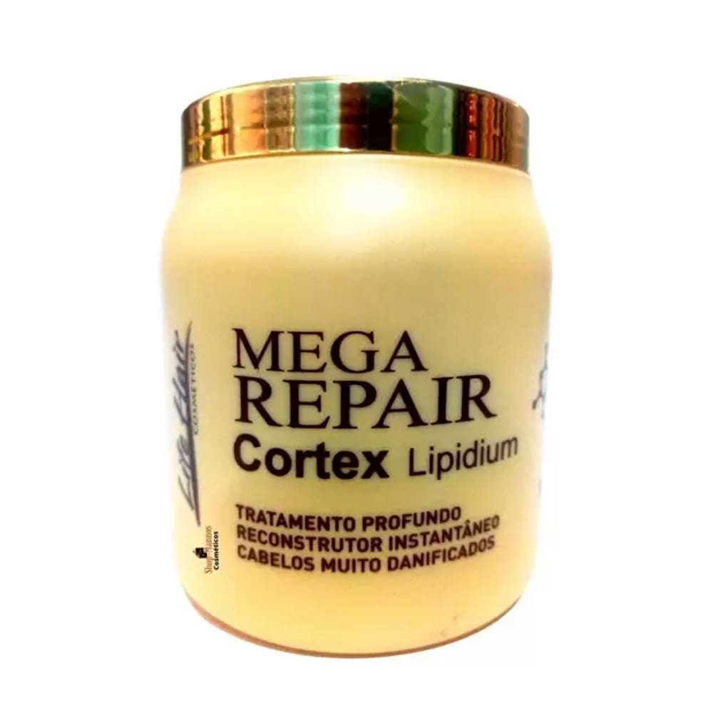 Máscara Mega Repair Cortex Lipidium Hidratação Completa Life Hair 1000g