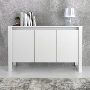 Balcão Escritório Com 3 Portas Multimóveis Cr25044 Branco