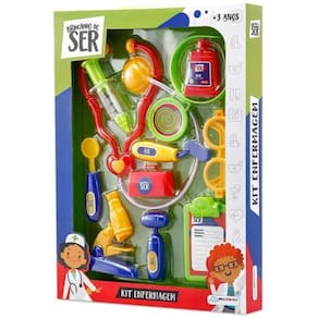 Brincando de Ser - Kit de Enfermagem Com Acessorios - Vermelho MULTIKIDS