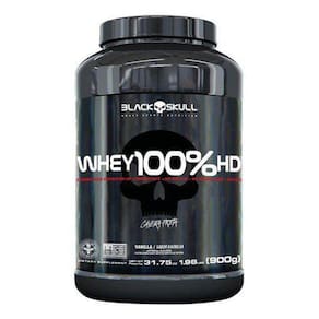 Whey 100% Hd Black Skull - Chocolate - Pote 900G