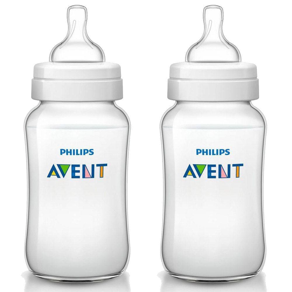 Kit 2 Mamadeiras Avent Classica 330ml bico3 Antic