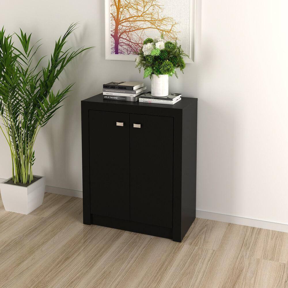 Balcão Escritório Com 2 Portas Multimóveis Cr25013 Preto