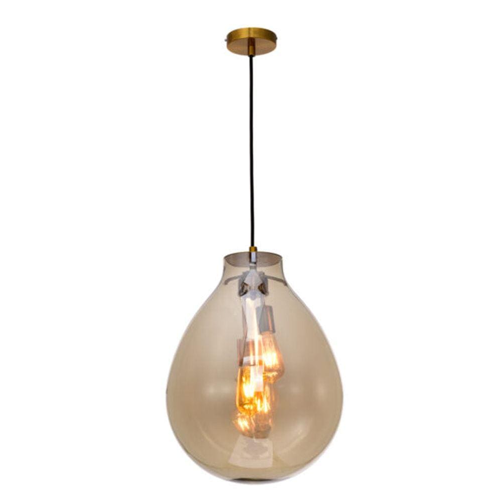 Pendente Tommy Ø40xh52cm – Bronze E Conhaque