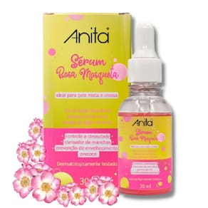 Sérum Rosa Mosqueta Anita Ácido Hialurônico Previne Rugas