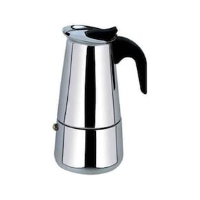 Cafeteira Italiana Moka Pequena 100Ml Aço Inox Moderna