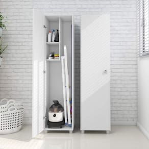 Armário Multiuso 1 Porta Tecno Mobili Branco
